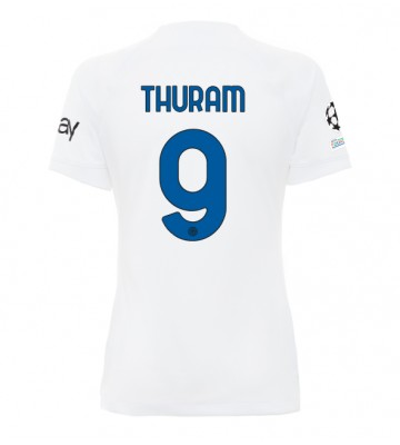 Inter Milan Marcus Thuram #9 Segunda Equipación Mujer 2023-24 Manga Corta